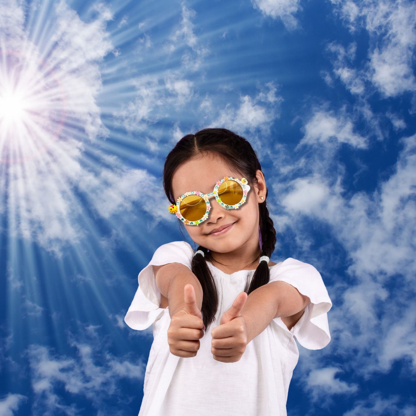 Fabulous Sunny Flowers Kids Sunglasses