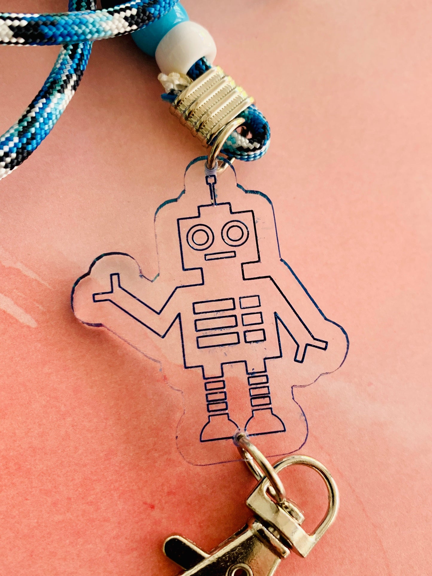 Robot Paracord Mask Chain Kids or Adults