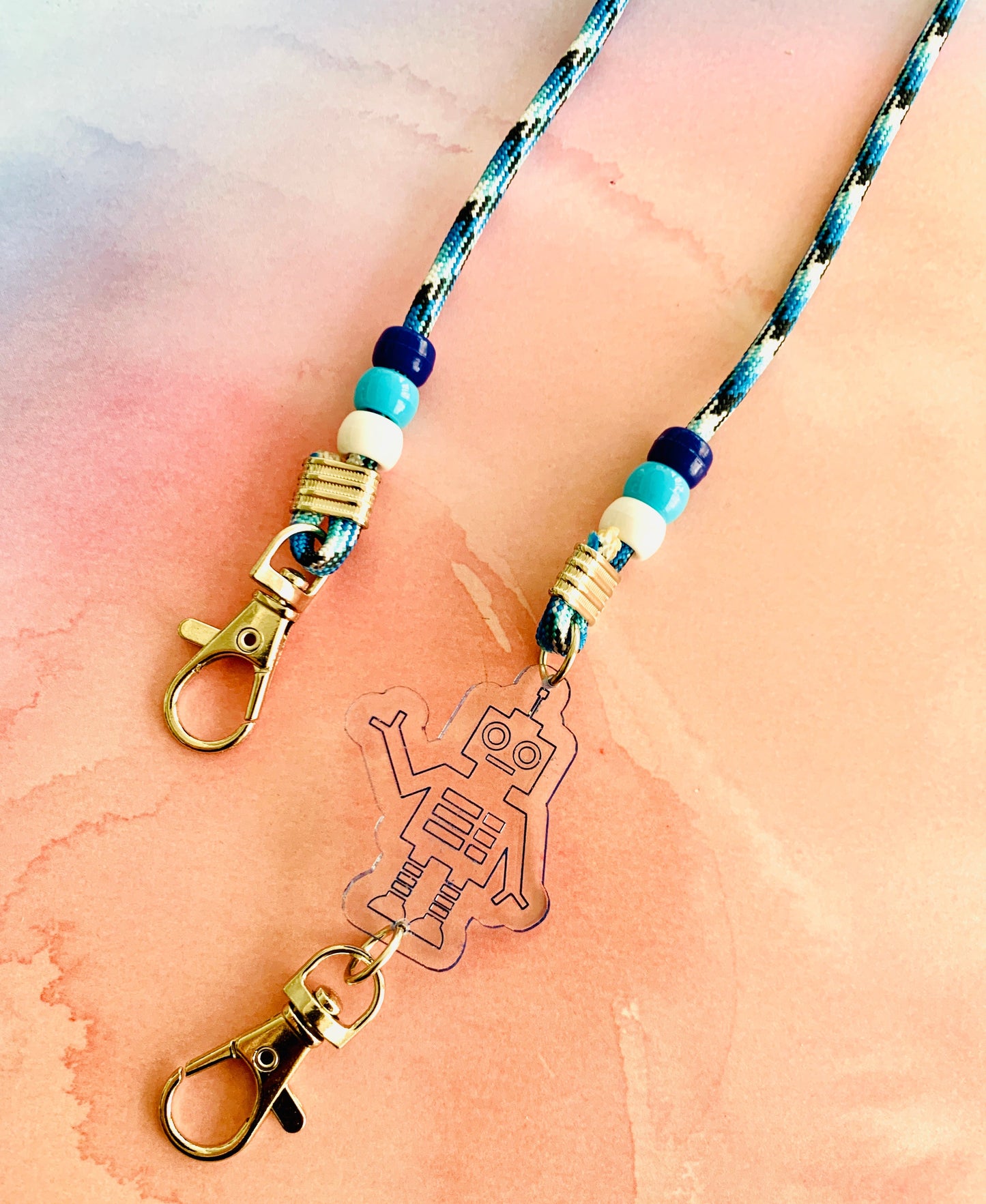 Robot Paracord Mask Chain Kids or Adults