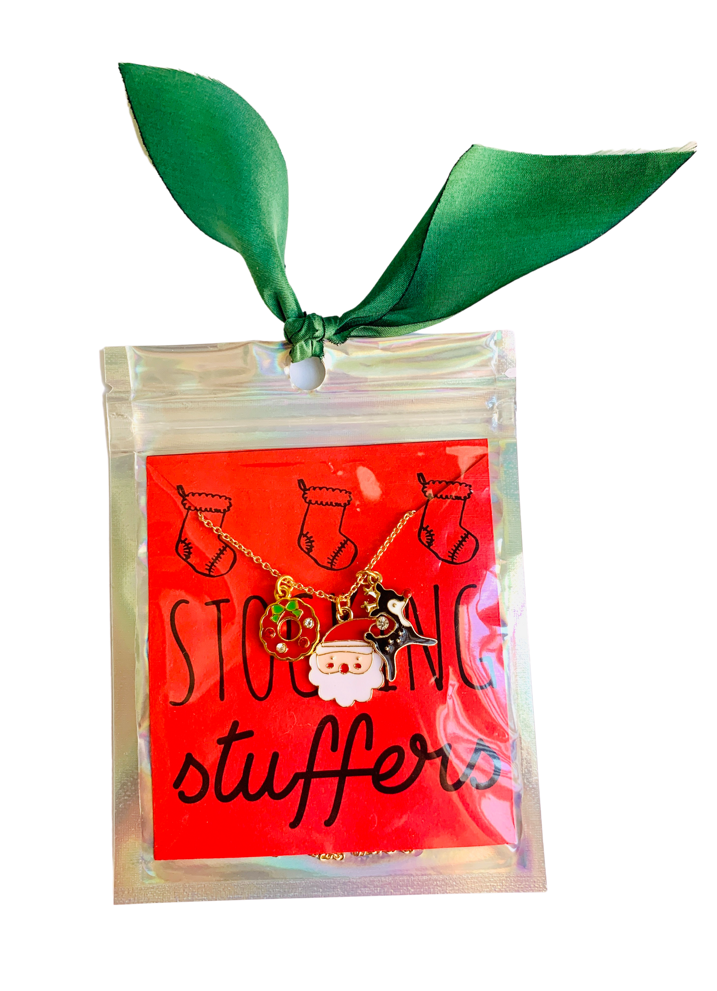 Tree Charm Necklace Holiday Necklace