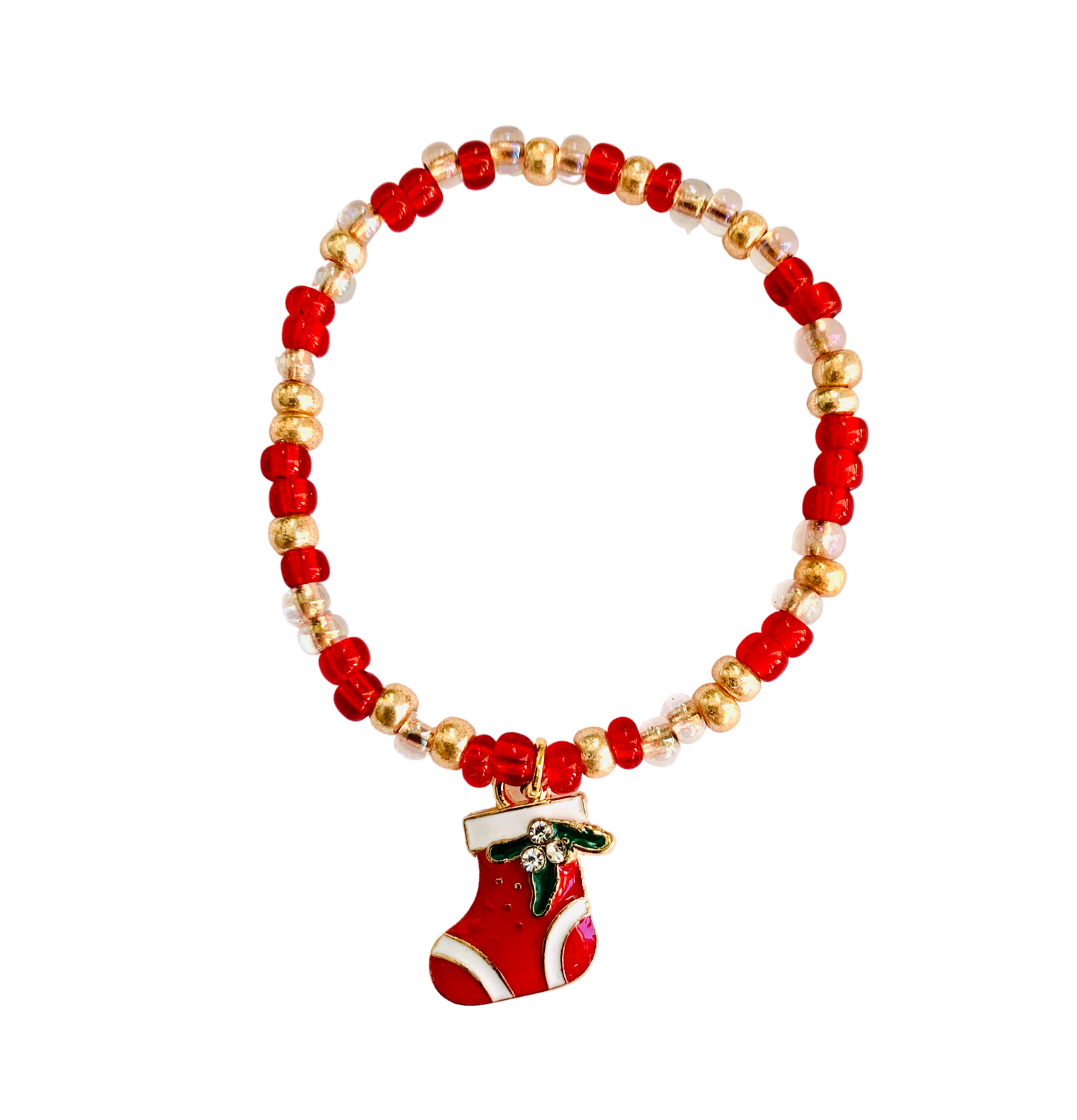 Stocking Beaded Bracelet