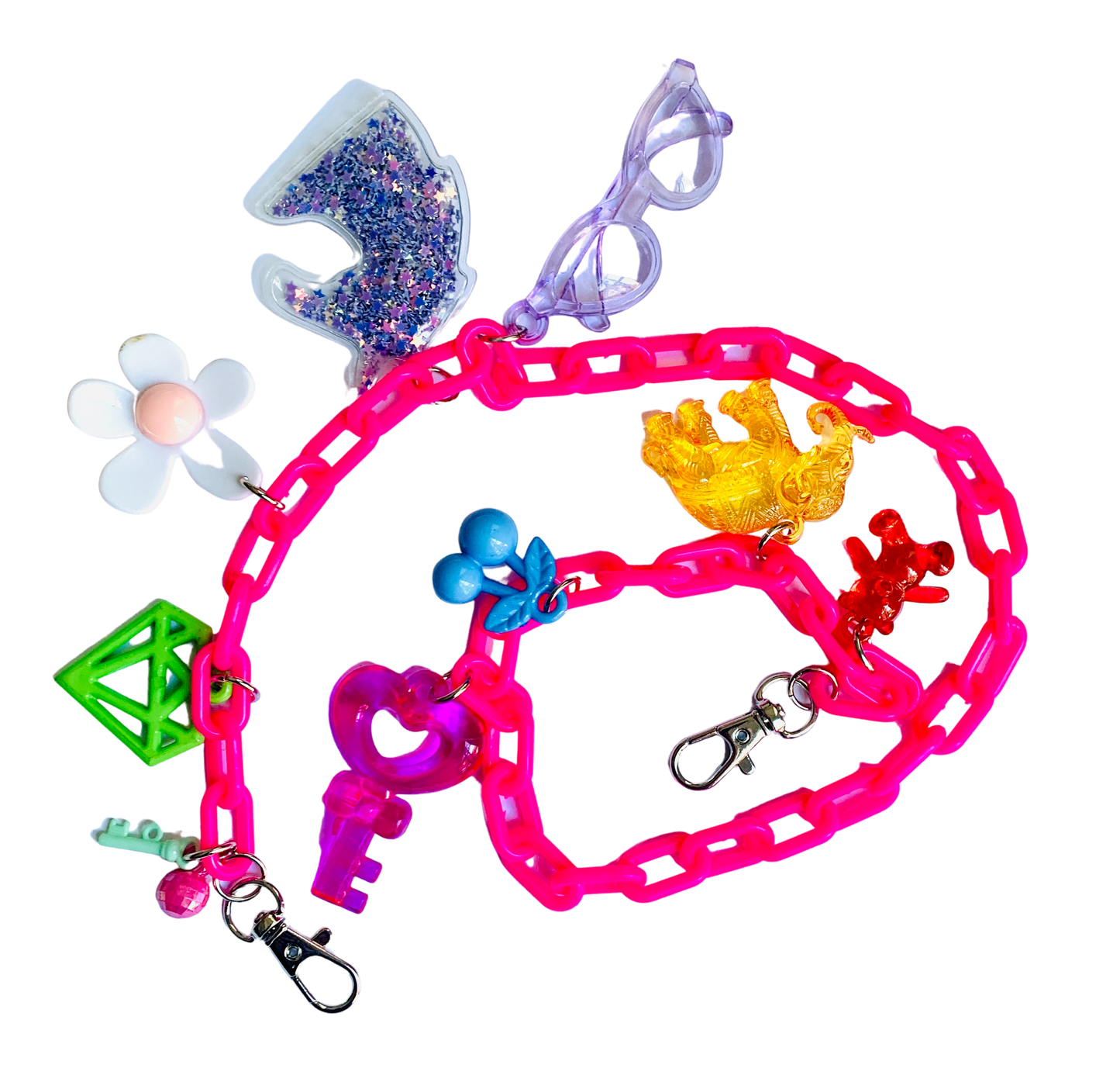 Charming Mask Chain Pink