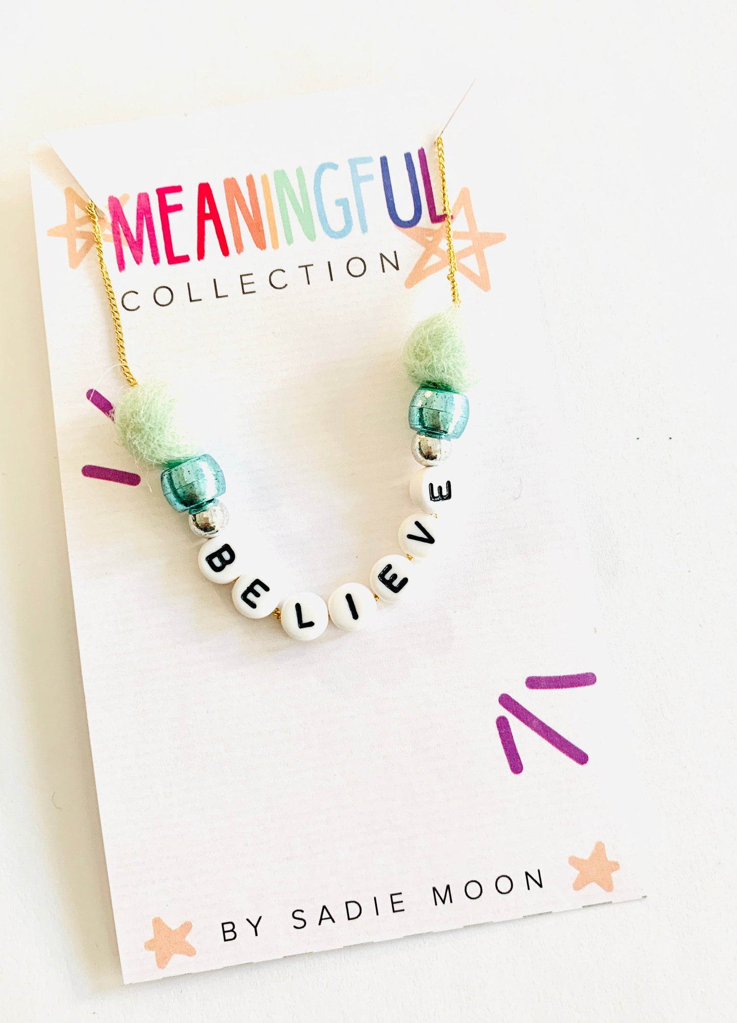 believe meaningful packaging card