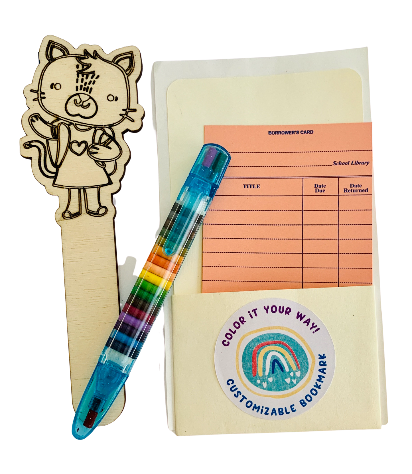 Do it yourself cat bookmark kit