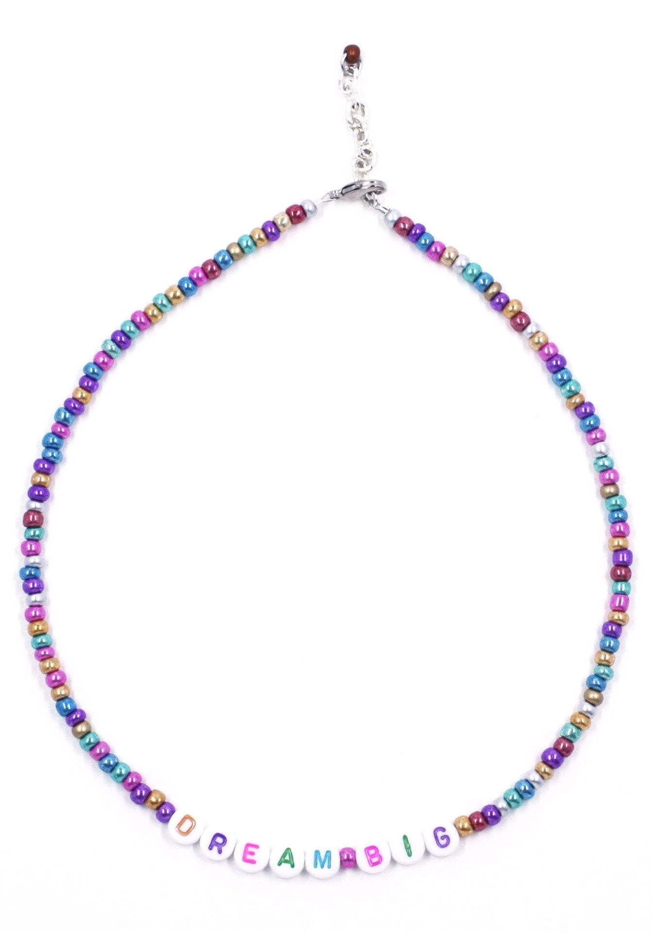 "Dream Big" Words of Wisdom Beaded Necklace