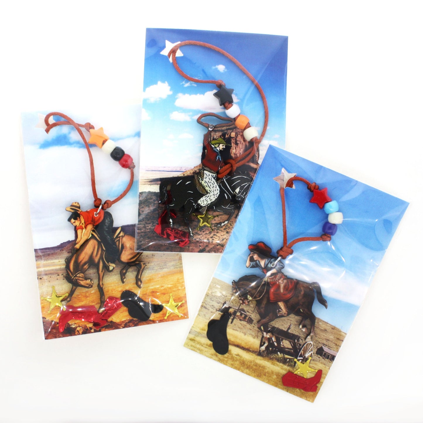 Orange Star Cowboy Little Lessons Necklace