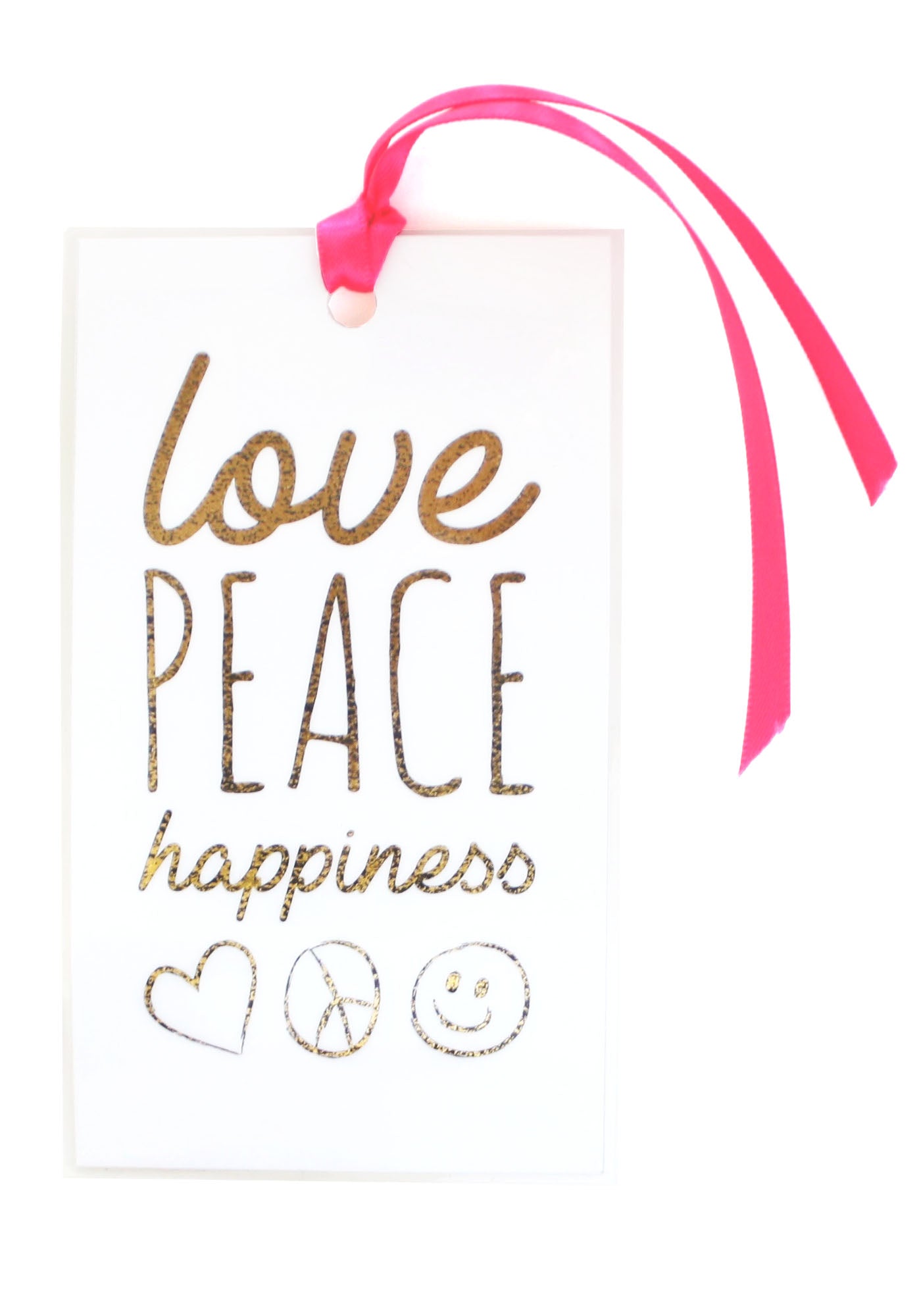 Peace Resin Necklace + Bookmark