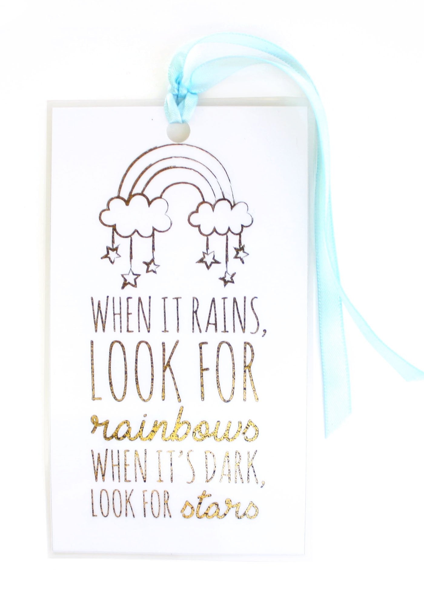 Rainbow + Star Clay Necklace + Bookmark