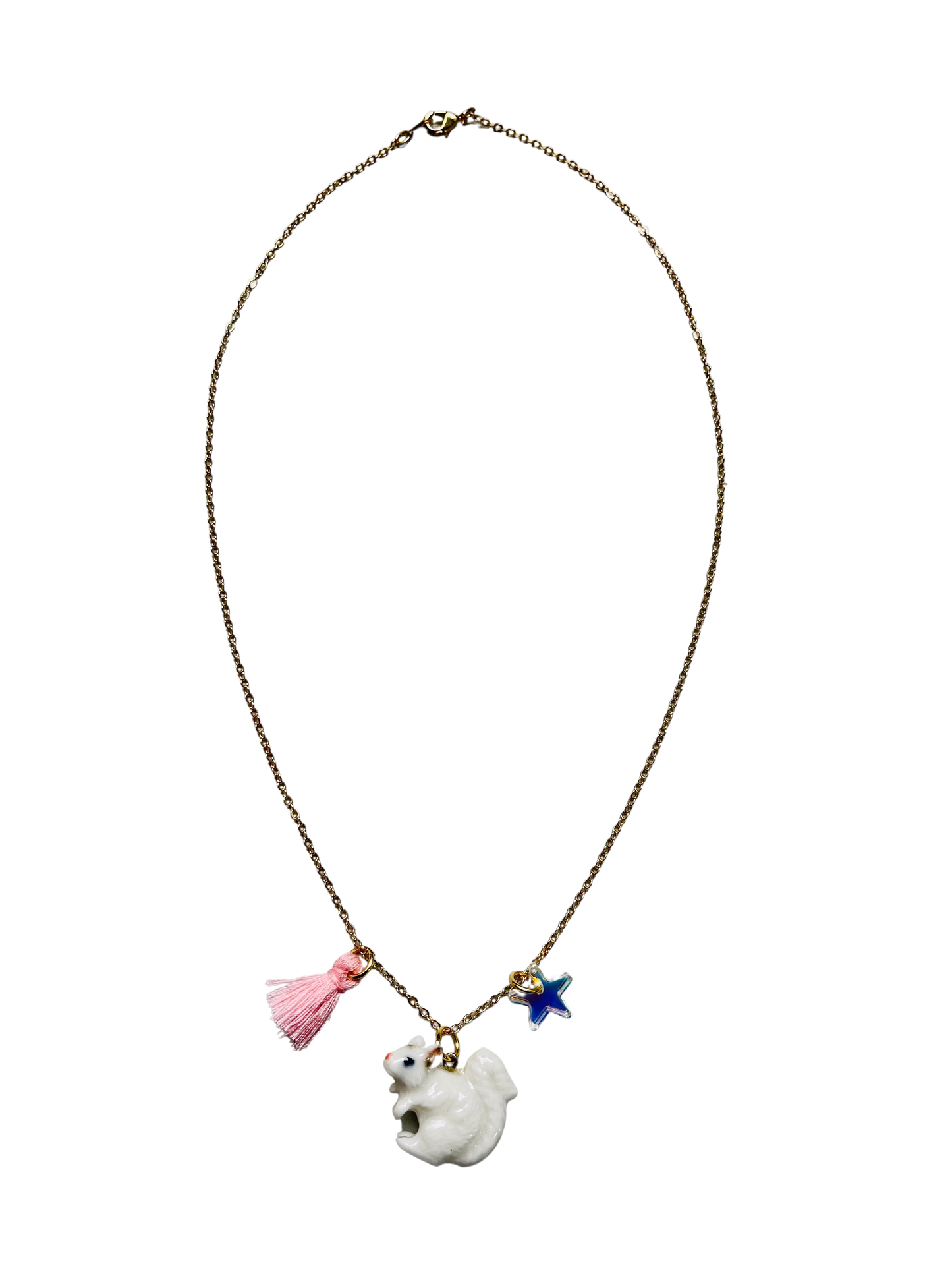 White Squirrel Lil' Critters Necklace