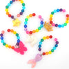 Rainbow Resin Stretch Bracelet