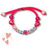 Colorful Love Bug Beaded Block Bracelet