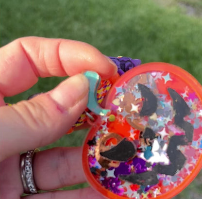 Orange Pumpkin Shaker Necklace