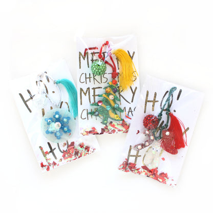 Acrylic Christmas Tree Resin Necklace