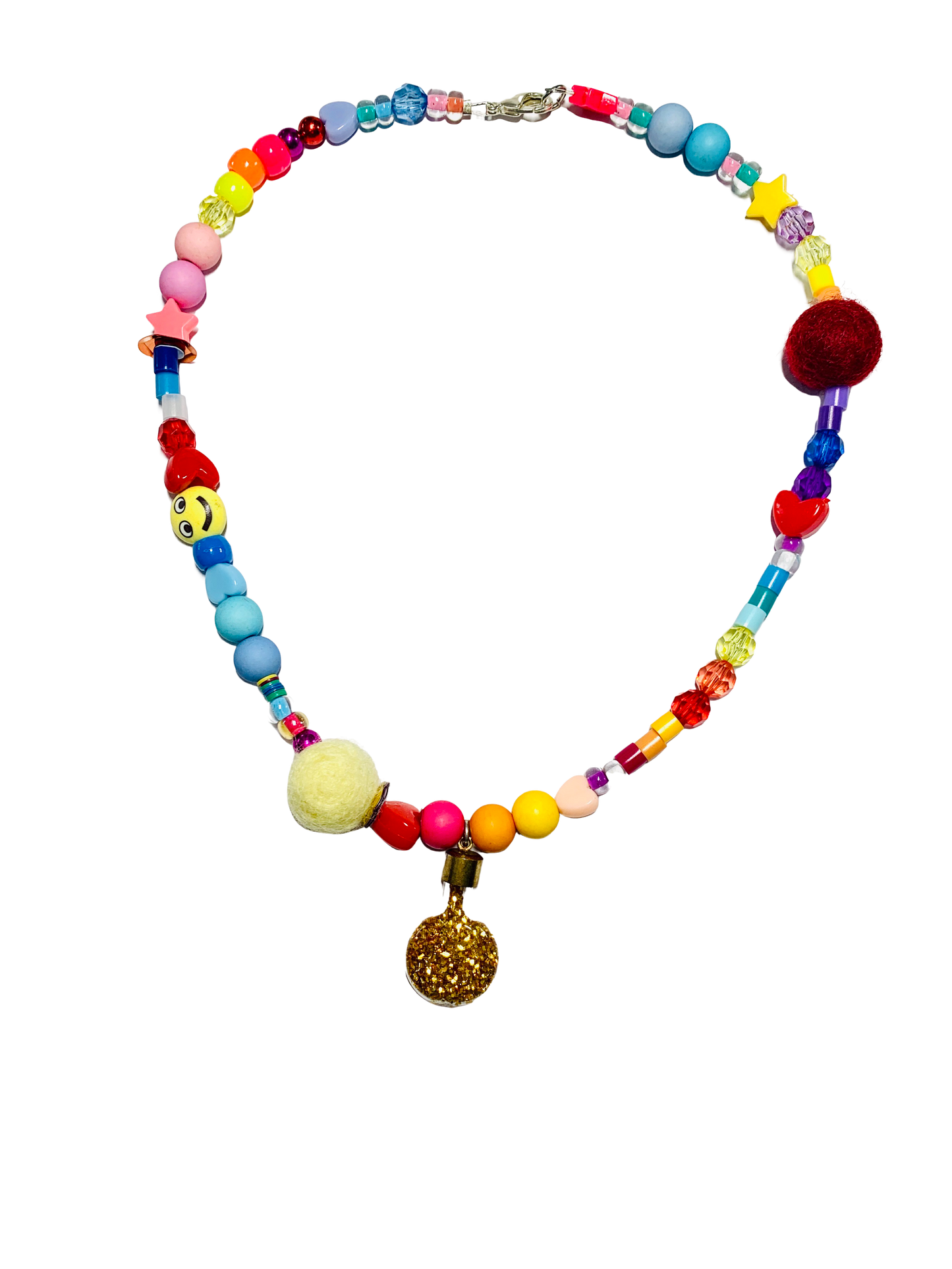 Be Happy Make a Wish Beaded Necklace