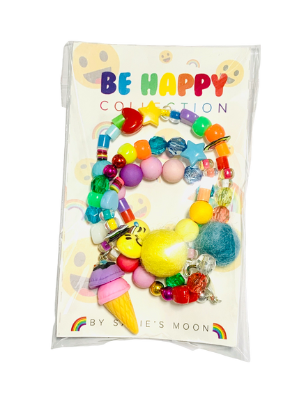 Be Happy Ice Cream Beaded Necklace