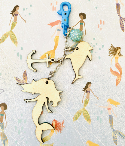 DIY Mermaid Backpack Clip/Keychain Kit