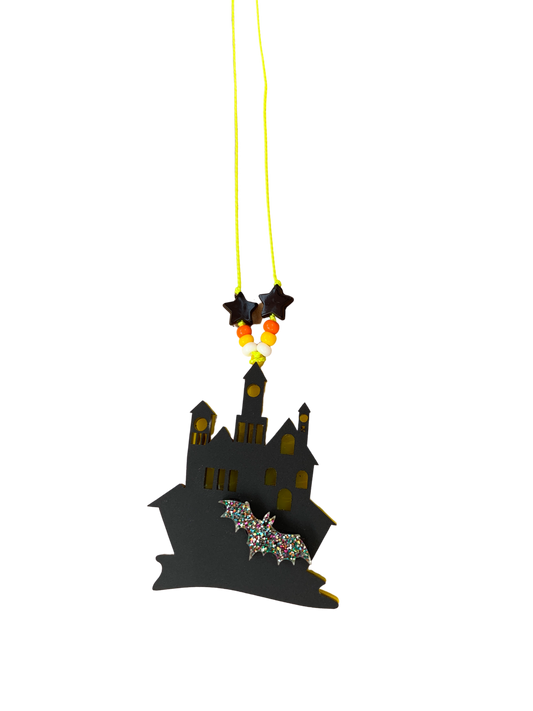 Haunted House 3d Tassel Necklace