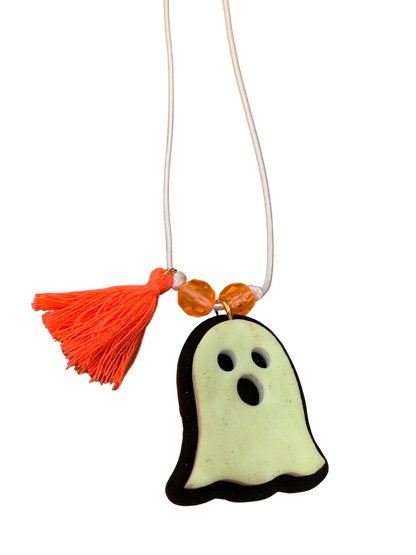 Spooky Ghost 3d Tassel Necklace