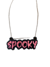 Spooky Mirrored 3d Necklace