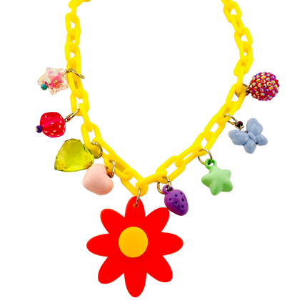 Charm-Tastic Flower Necklace