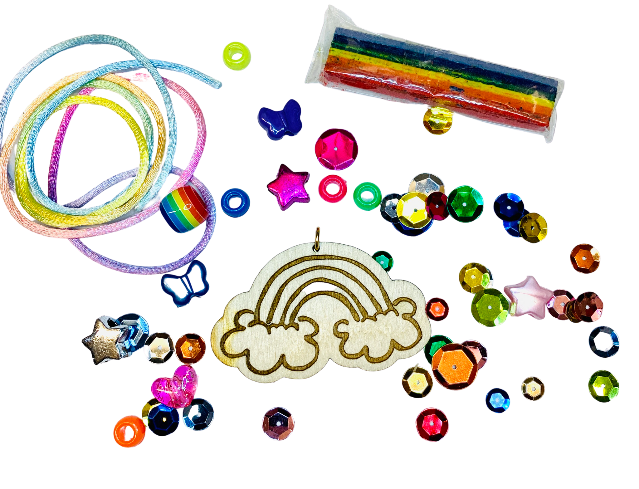 Diy 2025 rainbow necklace
