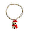 Snowman Beaded Bracelet