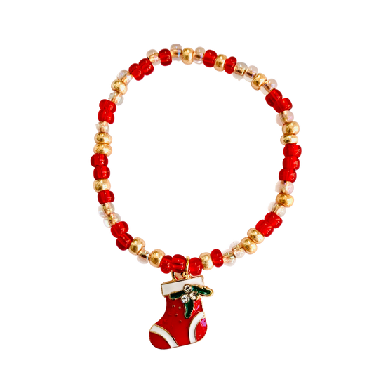 Stocking Beaded Bracelet