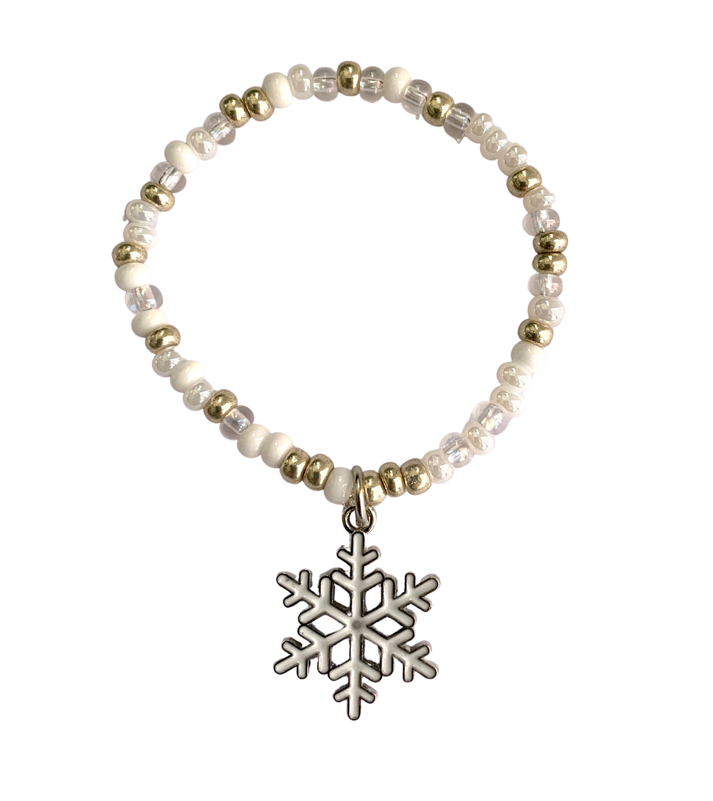 Snowflake Beaded Bracelet