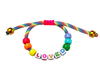 Colorful Loved Beaded Block Bracelet