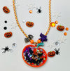 Orange Pumpkin Shaker Necklace