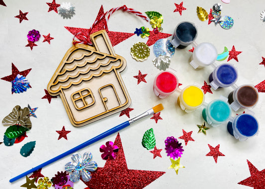 Gingerbread House DIY Ornament Kit