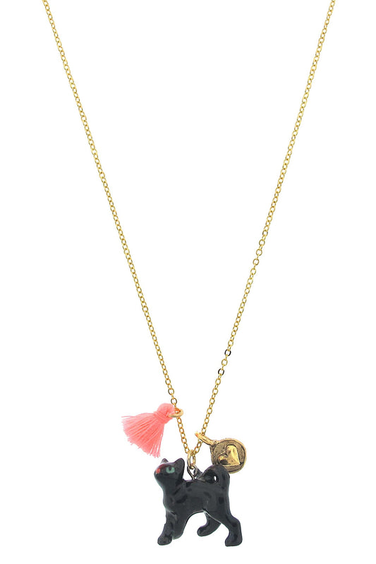 Black Cat Lil' Critters Necklace