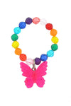 Butterfly Rainbow Resin Stretch Bracelet