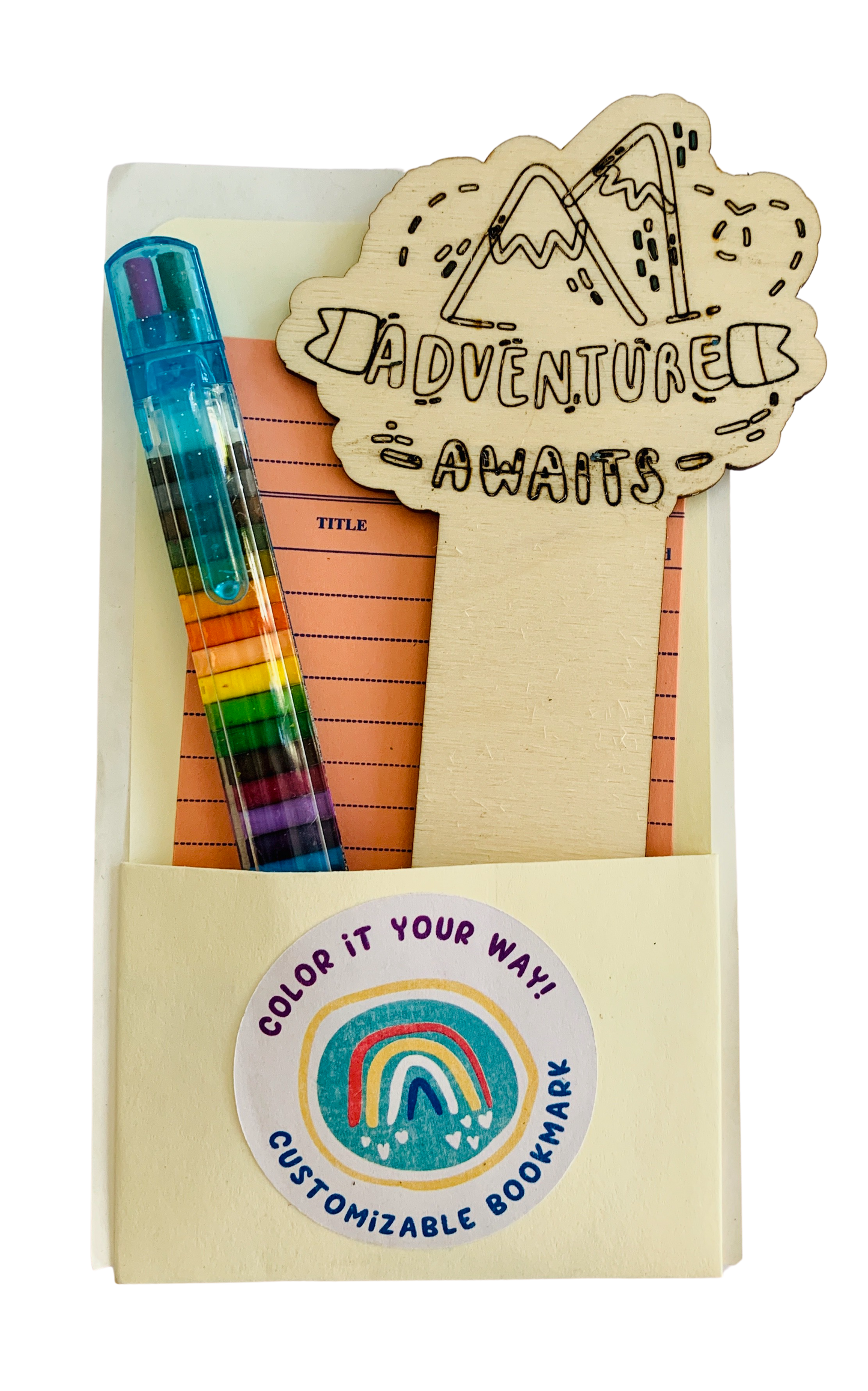 adventure awaits bookmark
