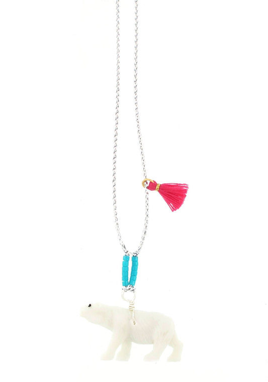 Polar Bear Baby Buddy Necklace
