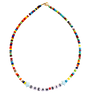 rainbow beaded dream big necklace