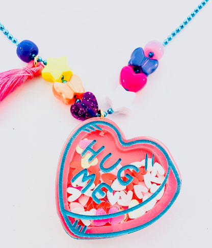 Hug Me shaker necklace on ballchain