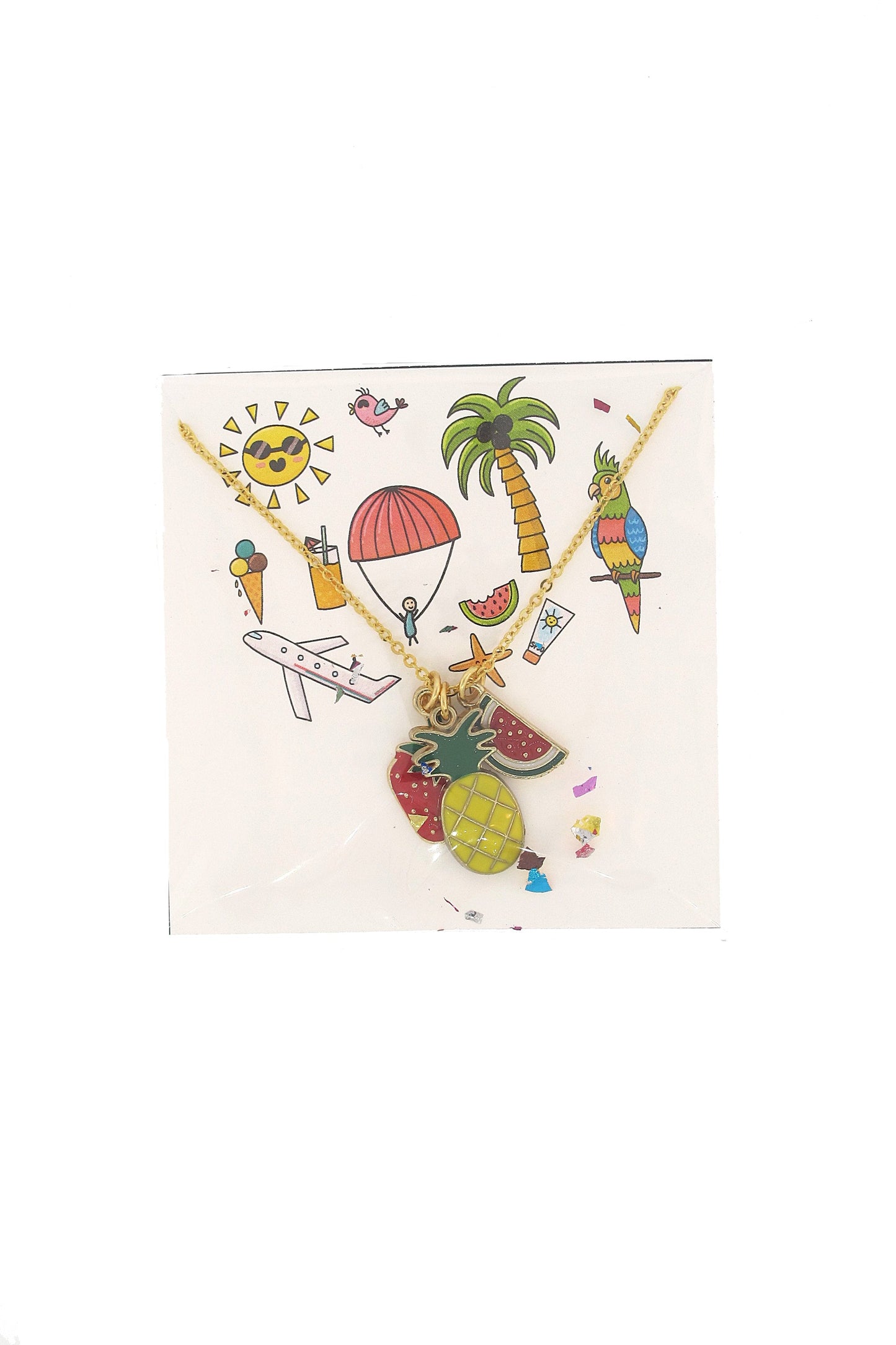 Pink Unicorn Fun in the Sun Necklace