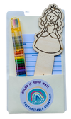 DIY wood bookmark kit princess
