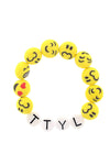 'TTYL' Talk To You Later Emoji Stretch Bracelet